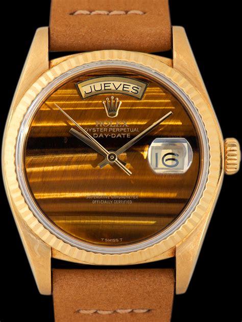 rolex day date tiger eye|1979 Rolex Day.